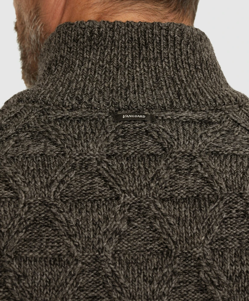 Vanguard Trui Half-Zip Effen Patroon