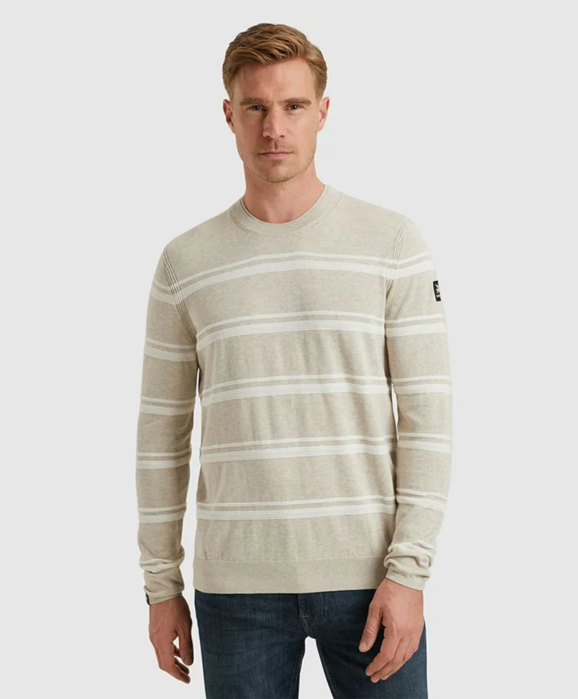 Vanguard Trui Stripe Melange