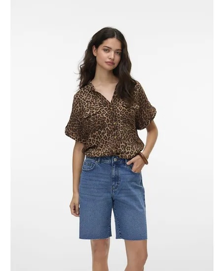 VERO MODA Blouse Bumpy Leopard