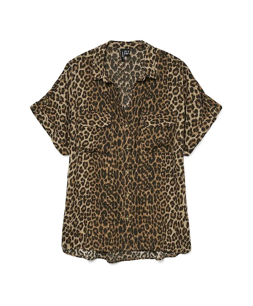 VERO MODA Blouse Bumpy Leopard
