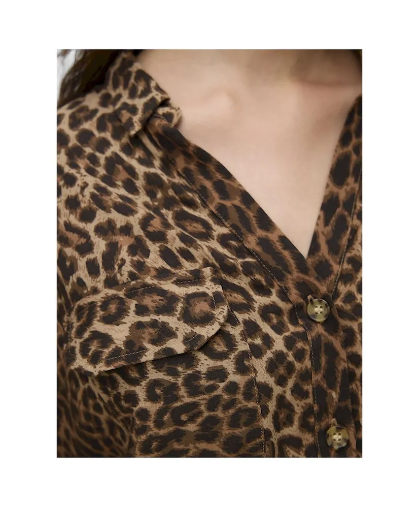 VERO MODA Blouse Bumpy Leopard