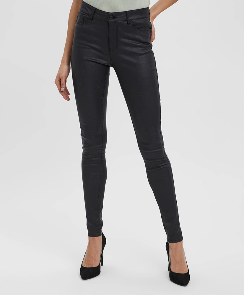 VERO MODA Broek Seven Smooth Coated