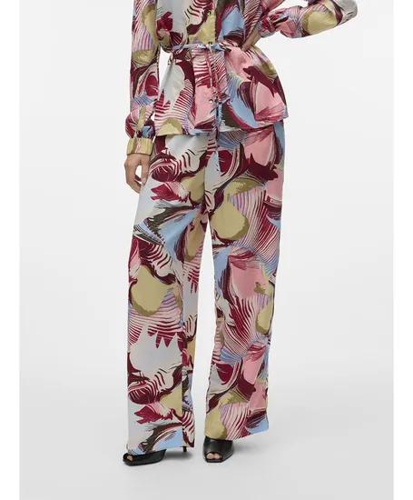 VERO MODA Broek VMRUBY FIE MW STRAIGHT PANT WVN GA