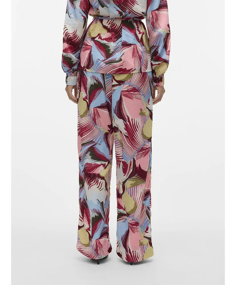 VERO MODA Broek VMRUBY FIE MW STRAIGHT PANT WVN GA