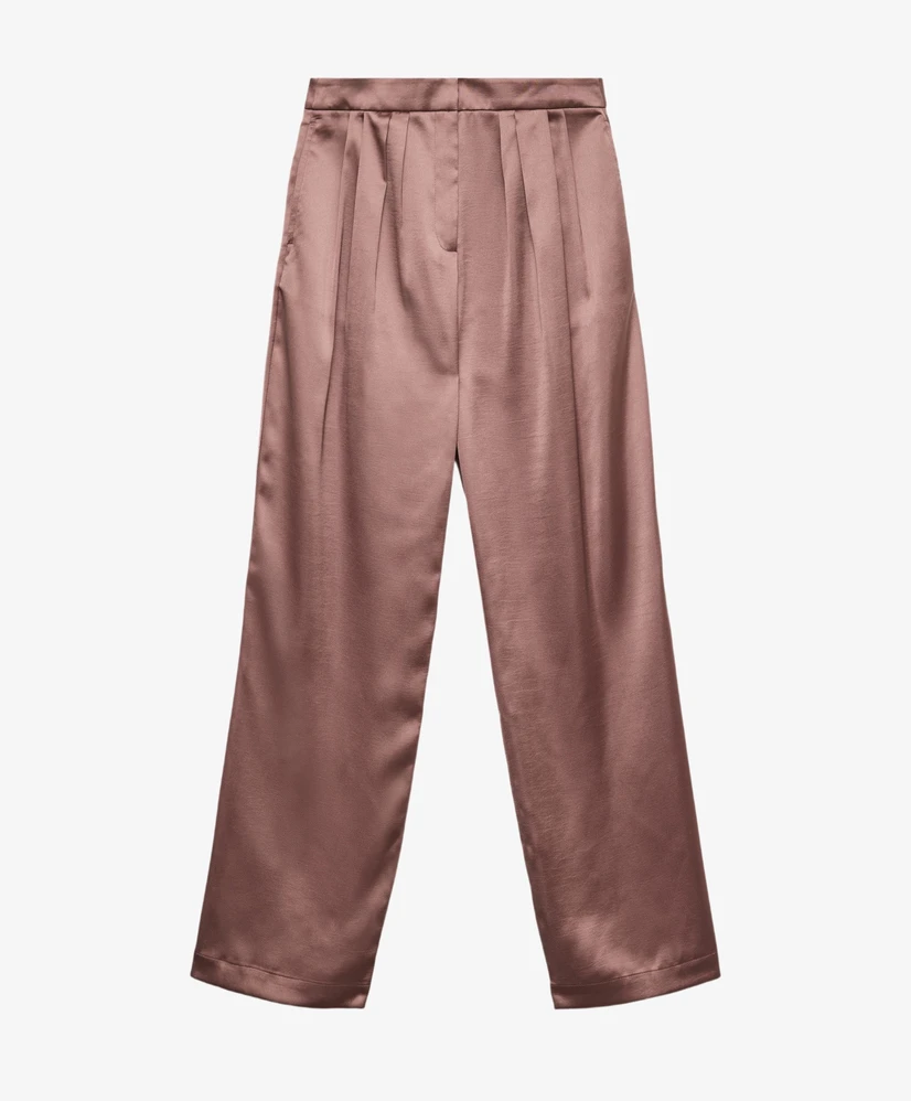 VERO MODA Broek VMSESIL HW WIDE SATIN PANT