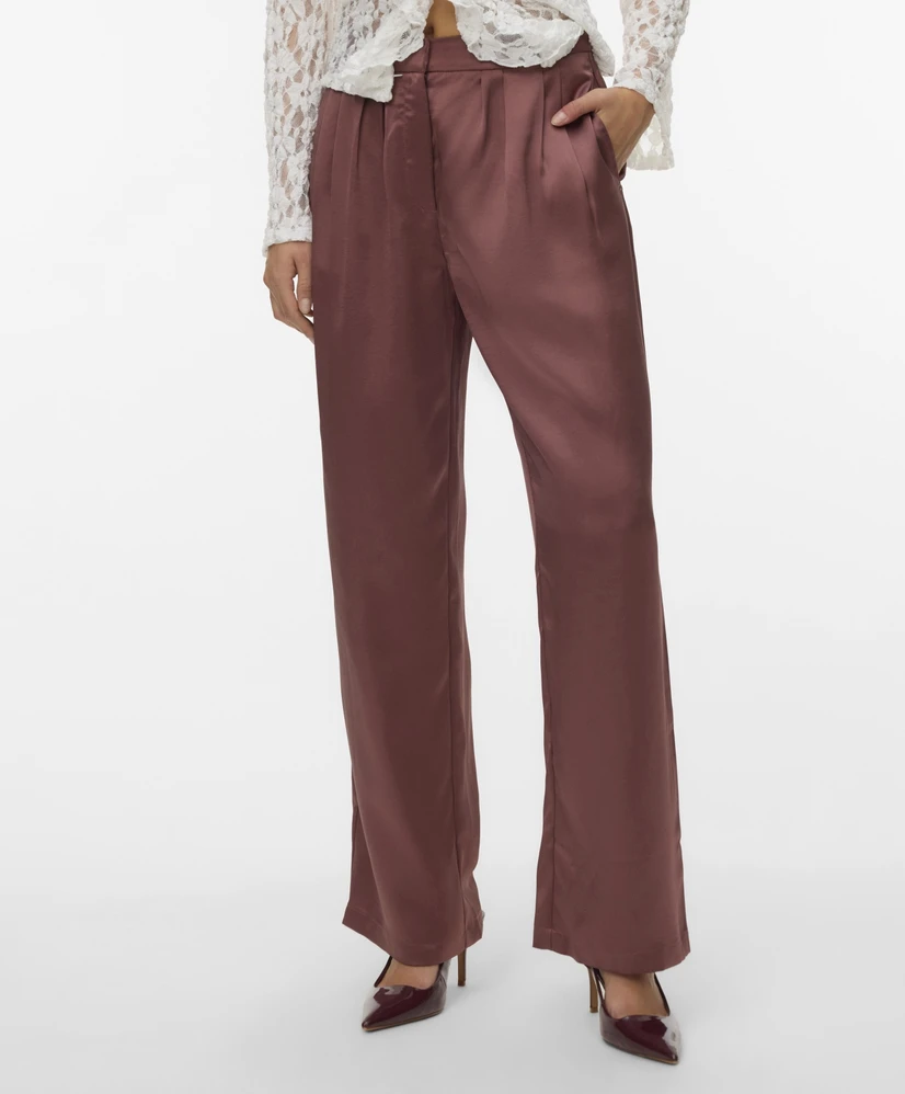VERO MODA Broek VMSESIL HW WIDE SATIN PANT