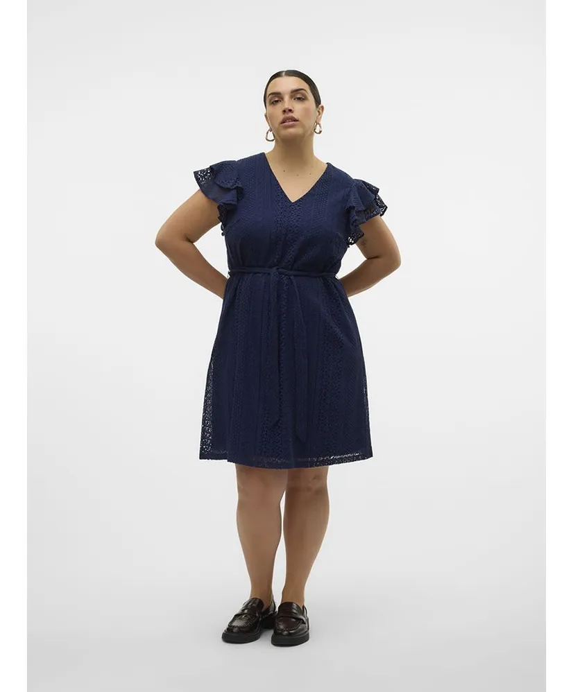 VERO MODA CURVE Jurk Honey