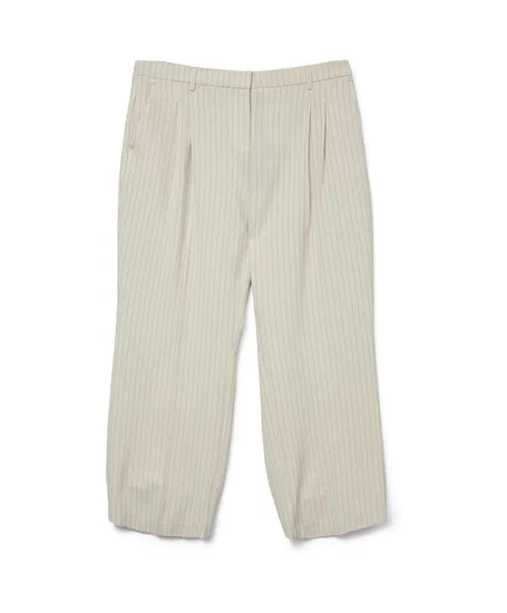 VERO MODA CURVE Pantalon Troian Wide Leg Pinstripe