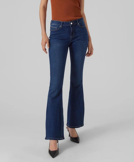 VERO MODA Flared Jeans Scarlet