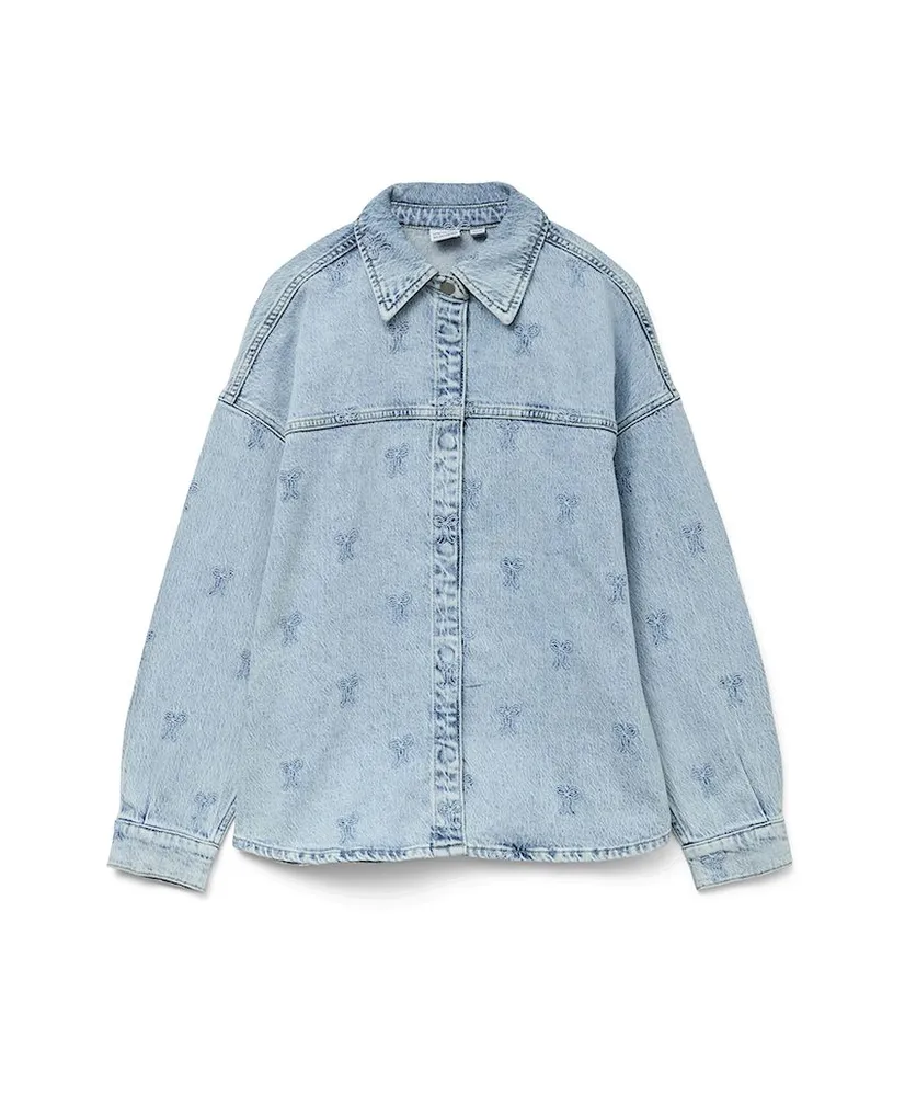 VERO MODA Spijker Blouse Hayden Oversized Fit