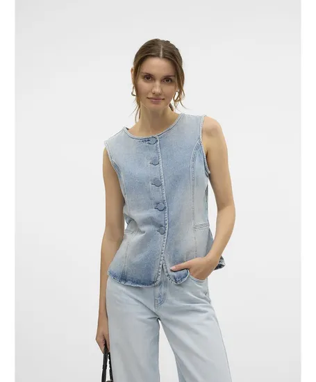 VERO MODA Spijker Gilet Siola