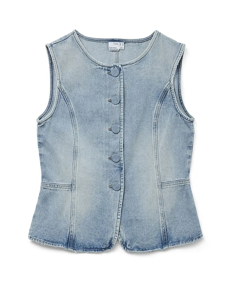 VERO MODA Spijker Gilet Siola