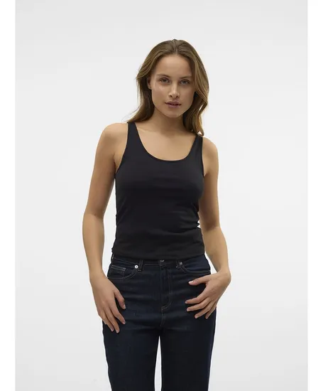 VERO MODA Top Soft Zwart
