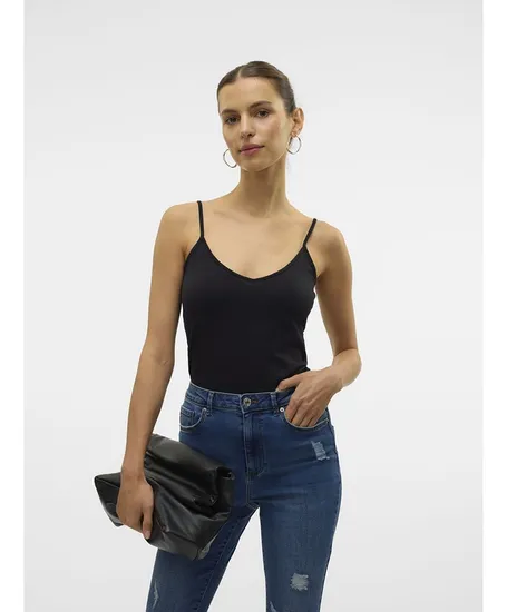 VERO MODA Top Soft Zwart