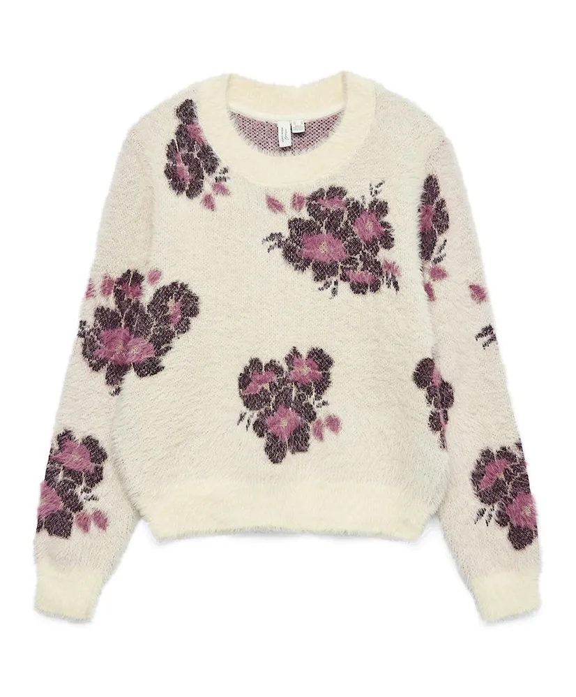 VERO MODA Trui Poilu Flower