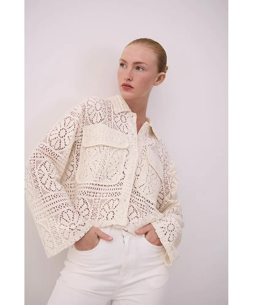 VILA Blouse Merinda Crochet
