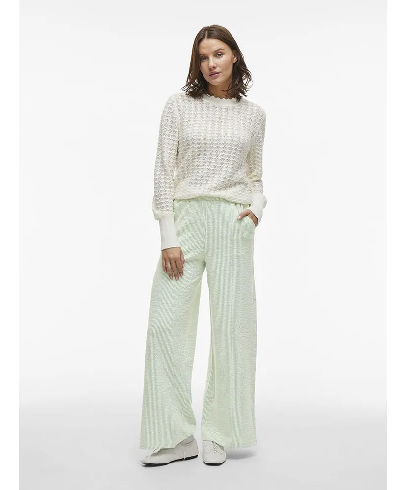VILA Broek Striplo Wide Leg