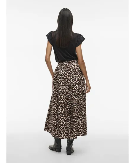 VILA Rok Midi Valencia Lio Leopard