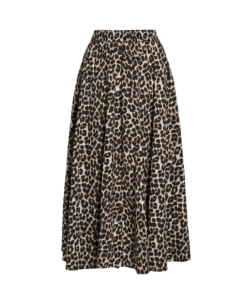 VILA Rok Midi Valencia Lio Leopard