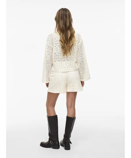 VILA Short Merinda Crochet