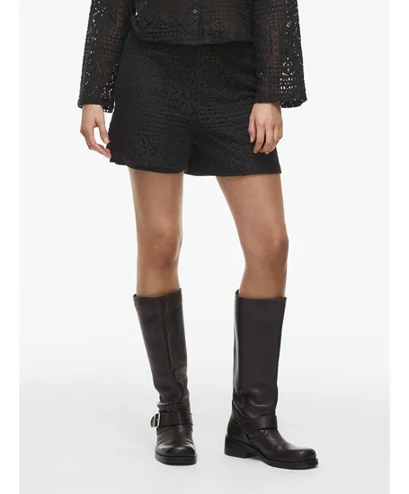 VILA Short Merinda Crochet