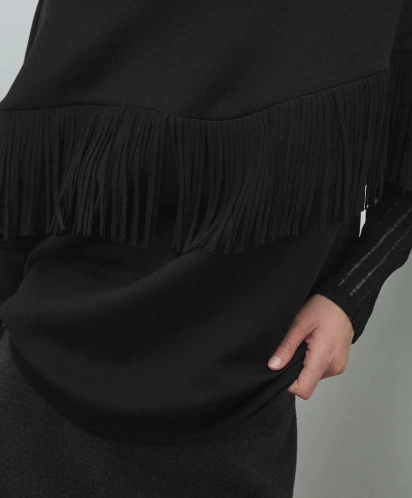 VILA Sweater Reflect Fringe