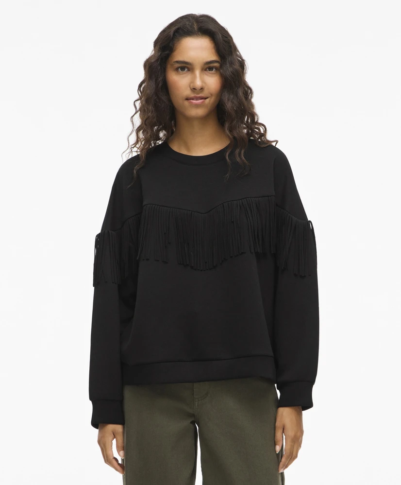 VILA Sweater Reflect Fringe
