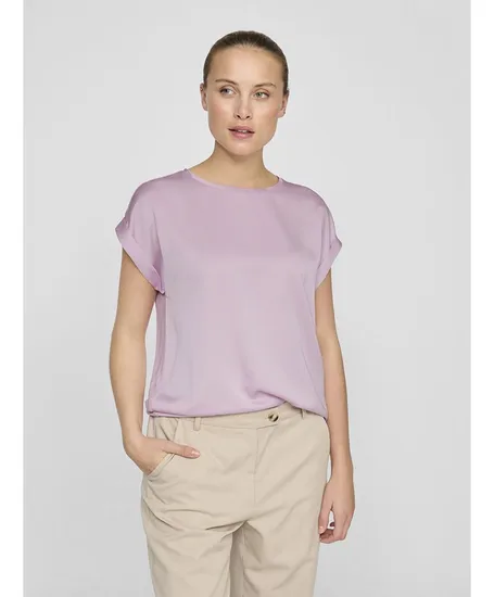 VILA T-shirt Ellette Satin
