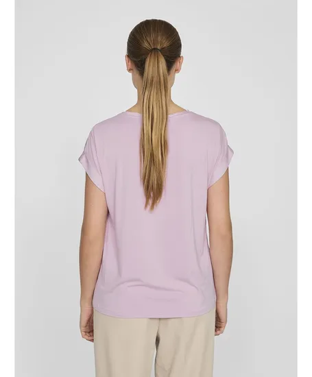VILA T-shirt Ellette Satin