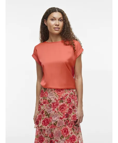 VILA T-shirt Ellette Satin