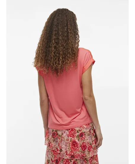 VILA T-shirt Ellette Satin