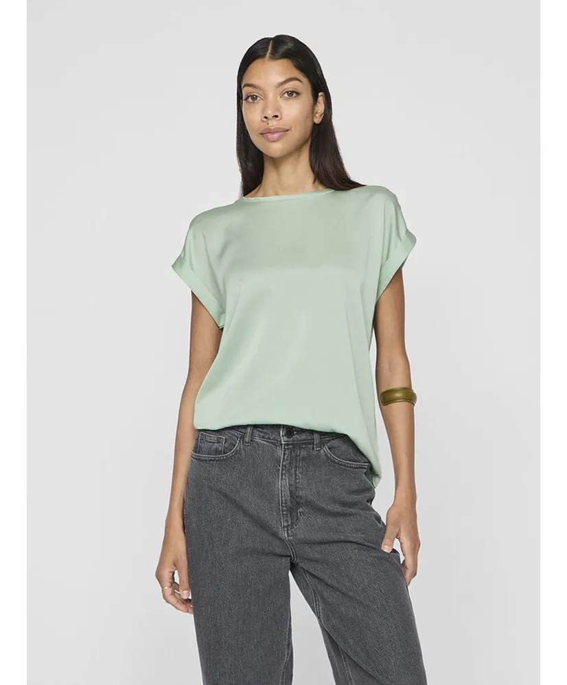 VILA T-shirt Ellette Satin