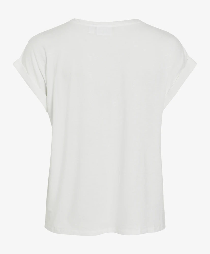 VILA T-shirt Ellette Satin