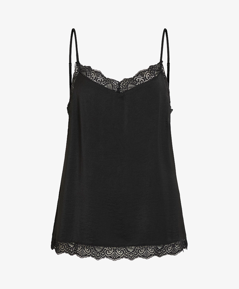 VILA Top Singlet Cava Lace