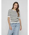 VILA Trui KM VIDALO O-NECK S/S STRIPE KNIT-NOOS