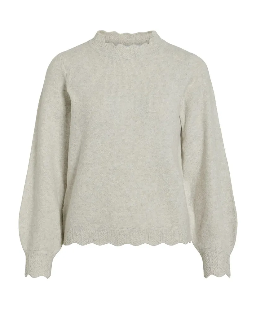 VILA Trui LM VINIKOLINA O-NECK L/S KNIT TOP - NO