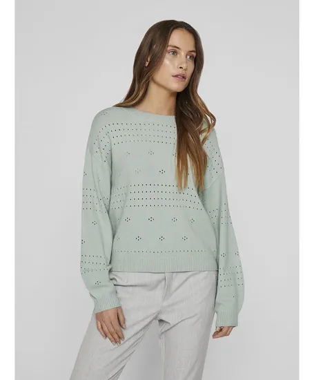 VILA Trui Ril Pointelle Knit