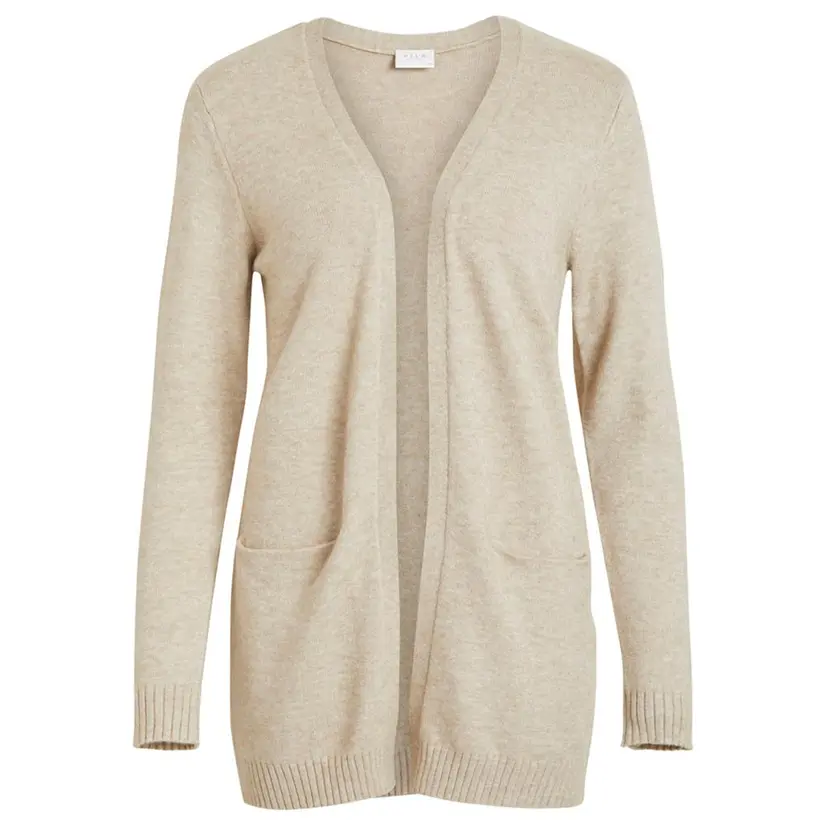 VILA Vest Knit Cardigan Beige