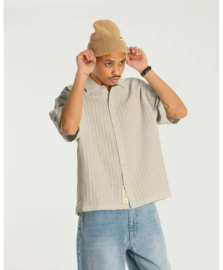 Woodbird Overhemd Wang Chuke Loose Fit