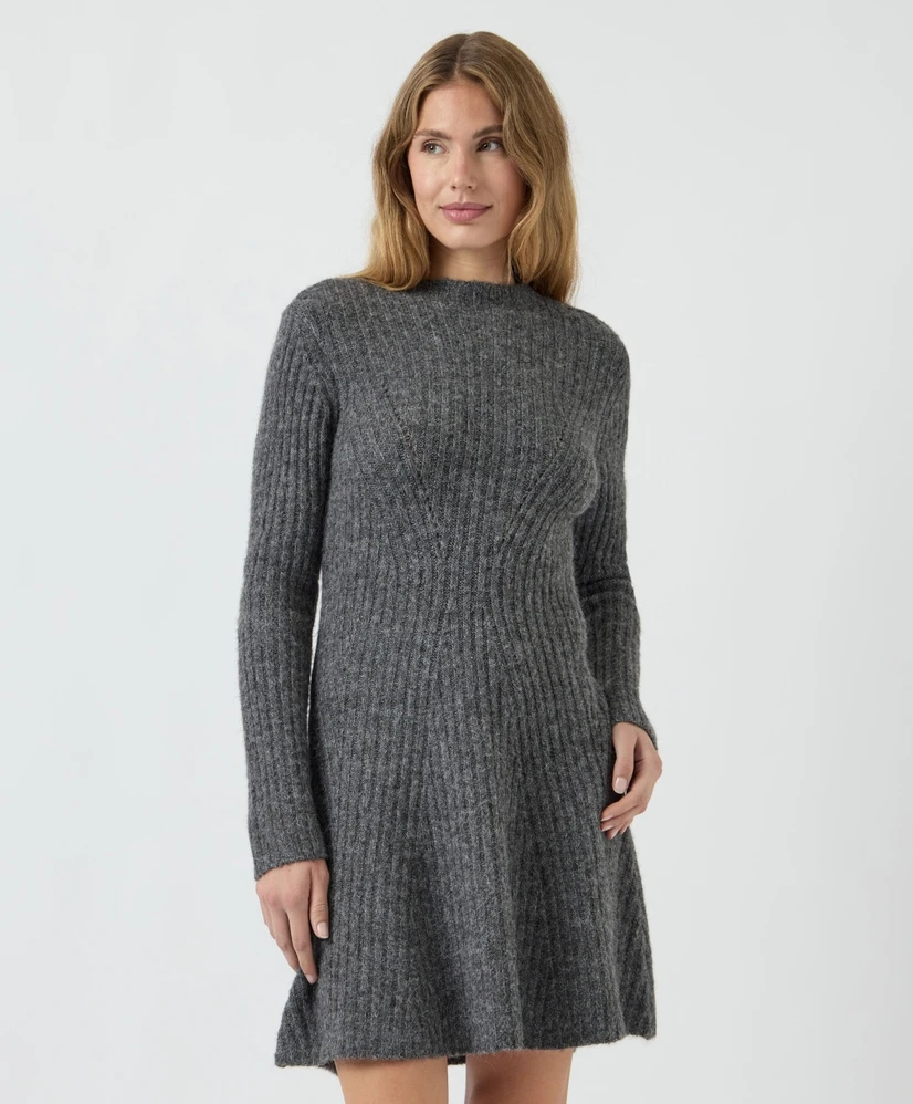 YAS Mini Jurk KM YASDOLLY LS KNIT DRESS S. NOOS
