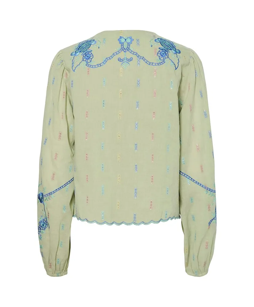YAS Vest Lia Embroidery