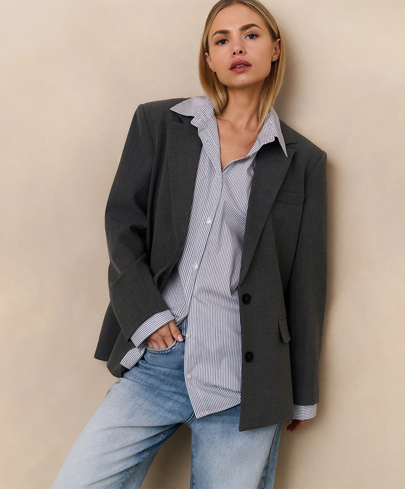 YAYA Blazer Blouse Loose Fit