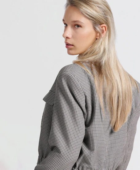 YAYA Blazer Woven Short Checkered