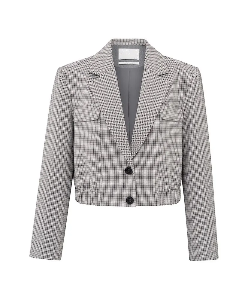 YAYA Blazer Woven Short Checkered