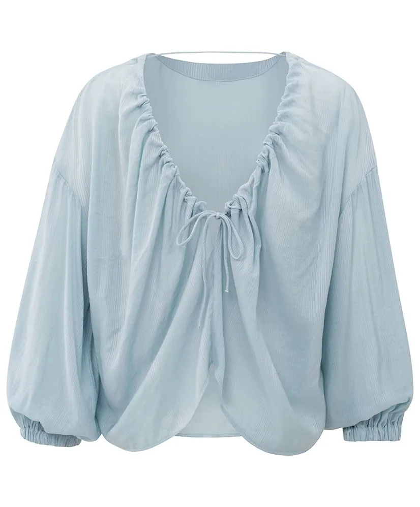 YAYA Blouse Crinkle Low Back