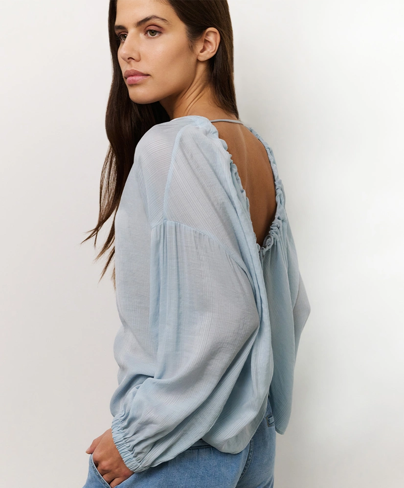 YAYA Blouse Crinkle Low Back