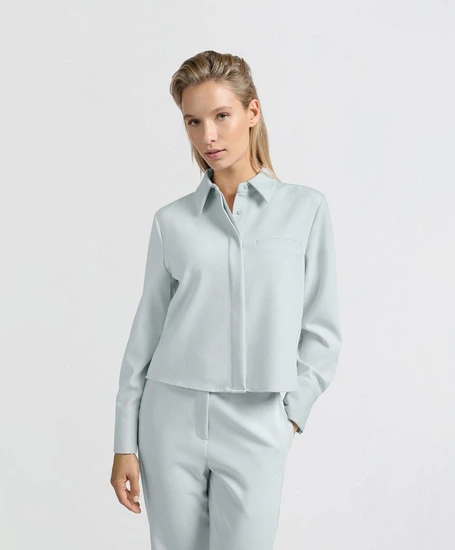 YAYA Blouse Cropped Pocket