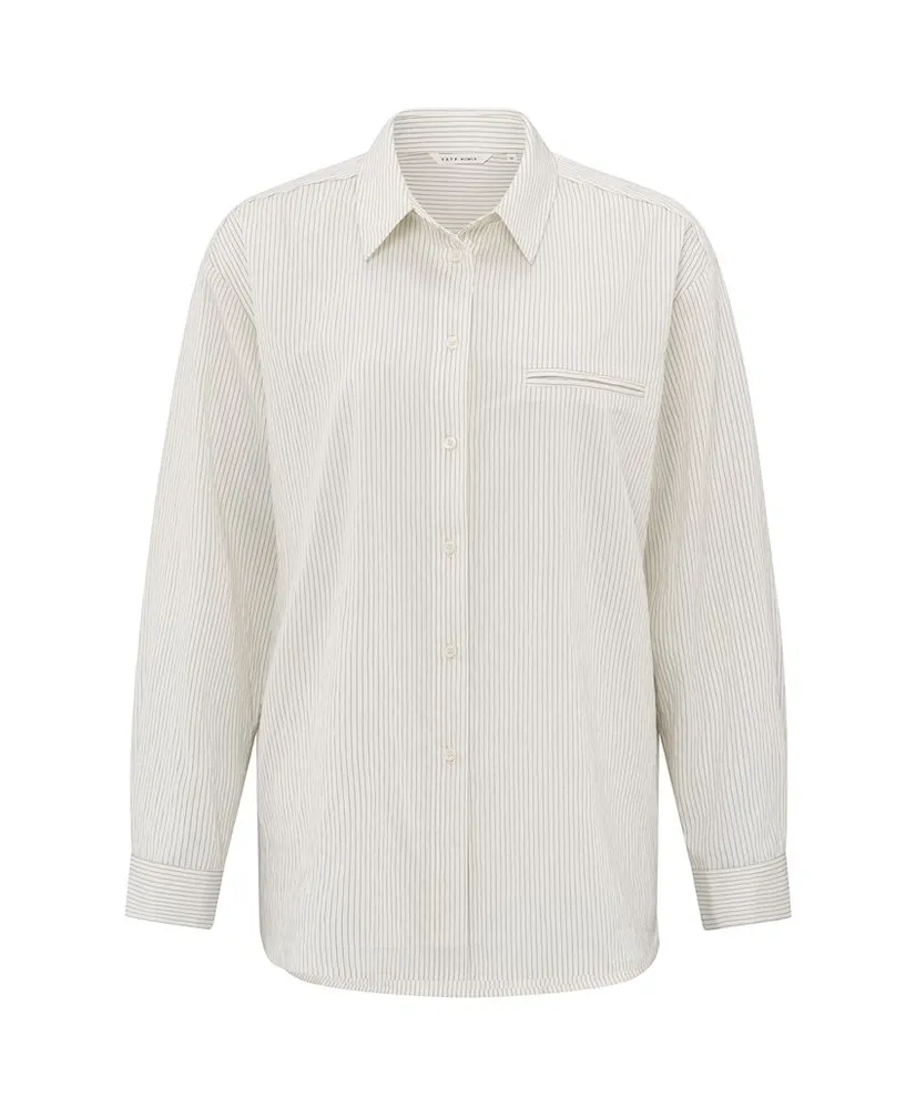 YAYA Blouse Flowy Pinstripe