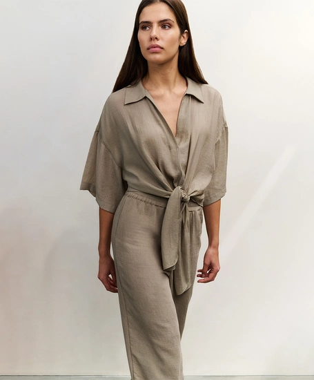 YAYA Blouse Knotted Detail
