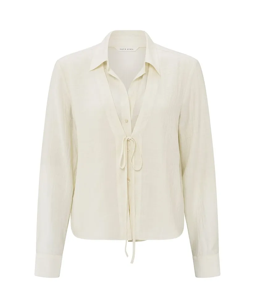 YAYA Blouse Layered Texture